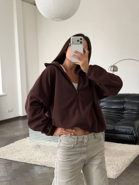 , Шоколад, ONESIZE, Фліс преміум якості