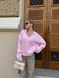 Светр з візерунком рожевий oversize 128-NN-PN фото 2
