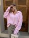 Светр з візерунком рожевий oversize 128-NN-PN фото 8