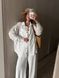Сорочка з льону білий oversize 230-LA-WH фото
