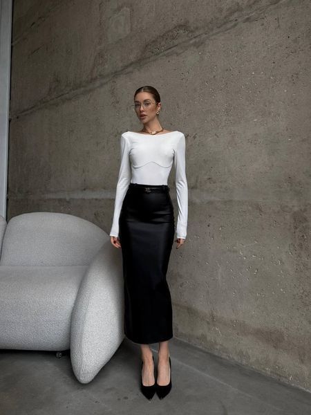 , Black, XS-S, Матова еко-шкіра на замші