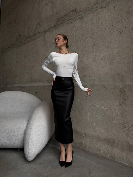 , Black, XS-S, Матова еко-шкіра на замші